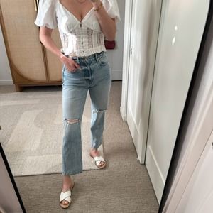 Slvrlake London Ankle in Broken Hearts Wash